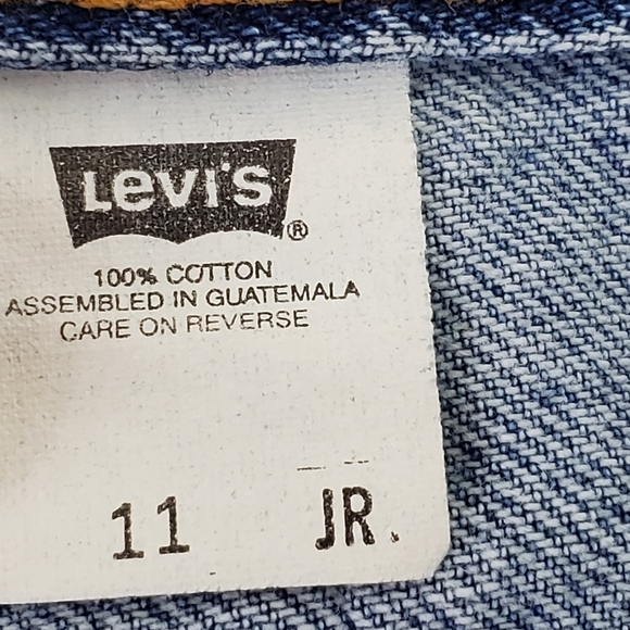 Levis 550 Vintage y2k 90s relaxed fit shorts with zipper and blank tab size 11 - Picture 4 of 12